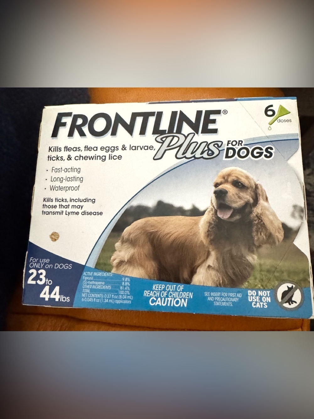 Frontline Plus for Dogs Topical Flea & Tick Treatment NWT